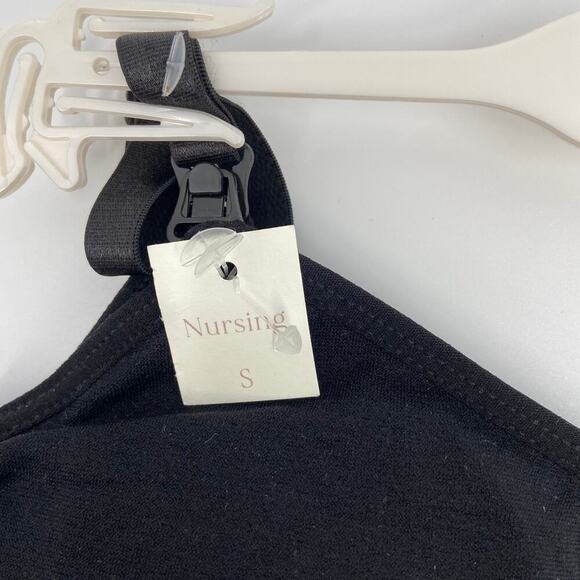 Ava Rose Maternity Nursing Bra Size S Black Comfort Stretch 32A-34B - Picture 2 of 8